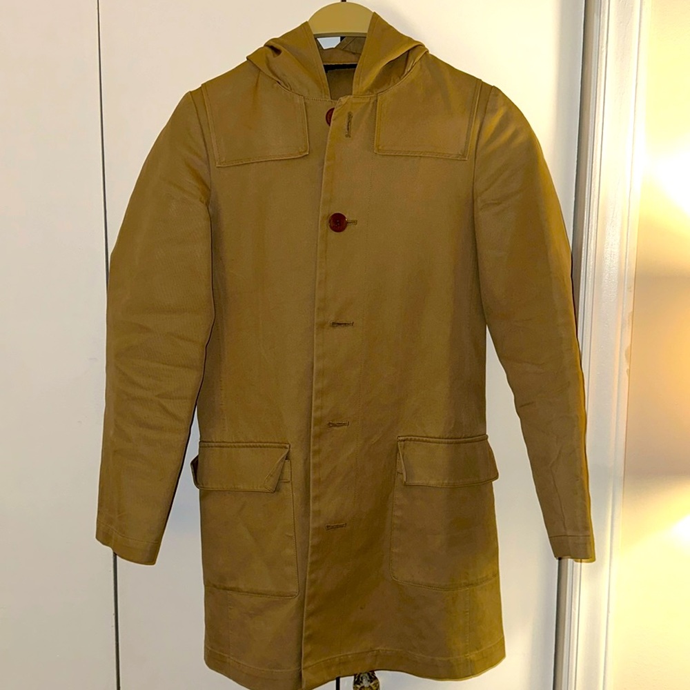A.P.C Short Trench Rain Coat with Hood XS